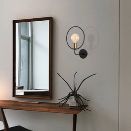 Opviq Circle - 3260 Lámpara de pared negra